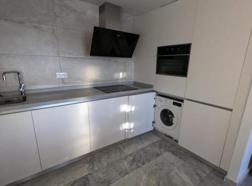 Keuken met wasmachine